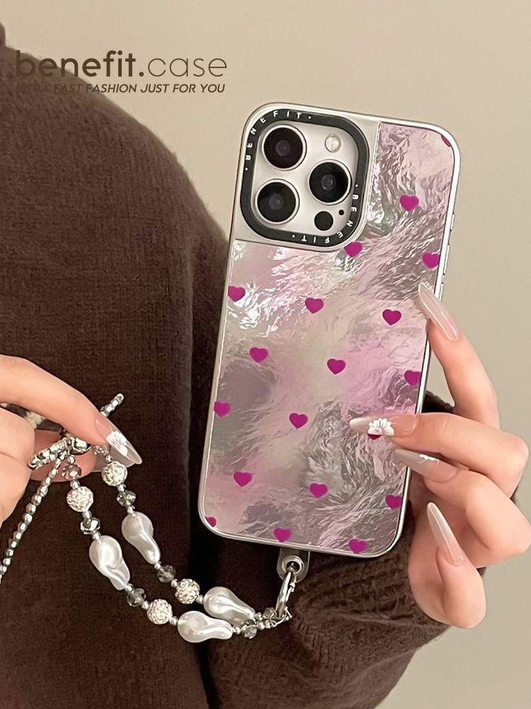 Phone Case Set Heart Strap /
