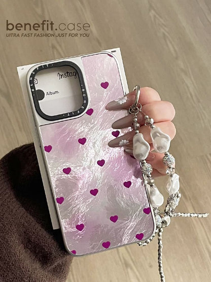 Phone Case Set Heart Strap /