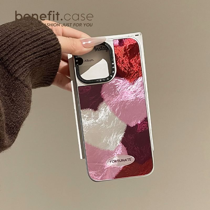 / Phone Set Strap Heart Case