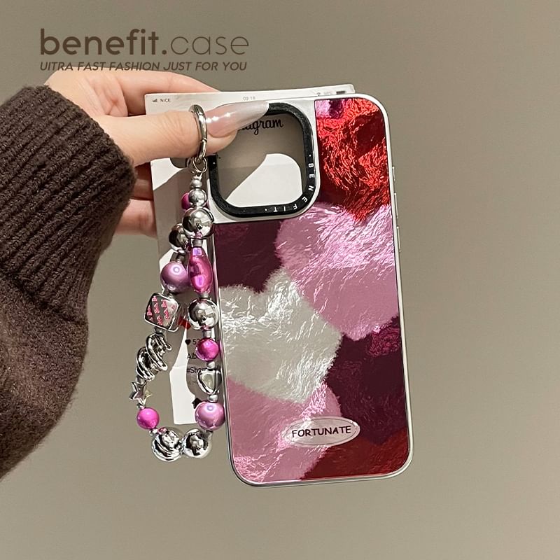 / Phone Set Strap Heart Case