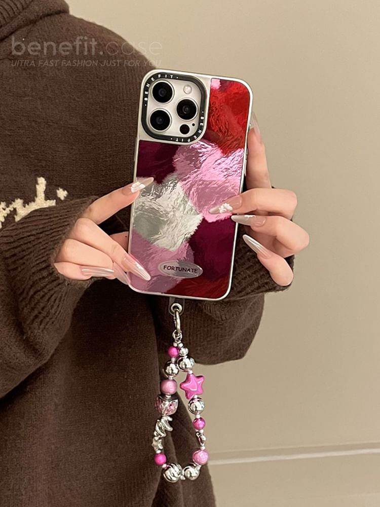 / Phone Set Strap Heart Case