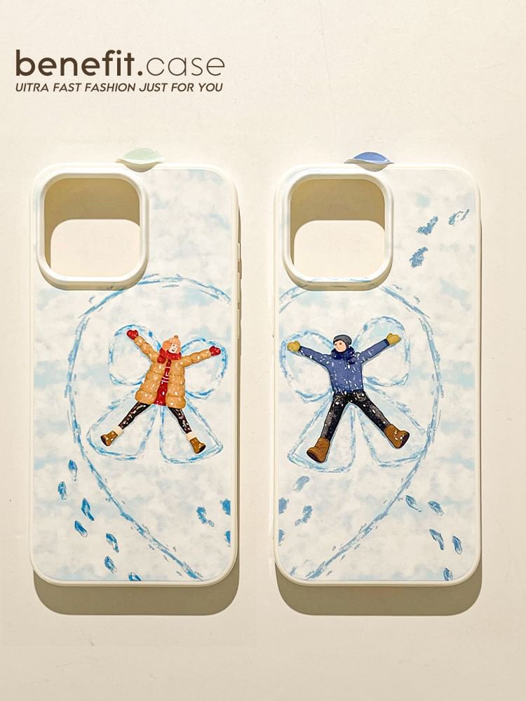 Matching Snow Couple Phone Case