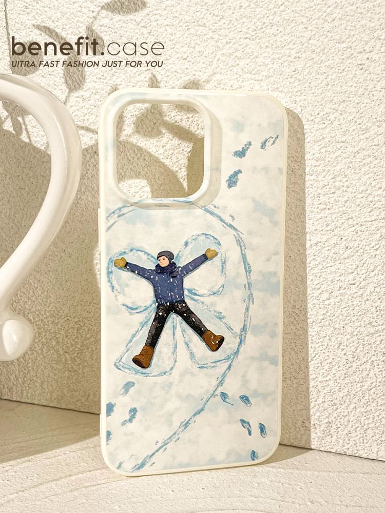 Matching Snow Couple Phone Case