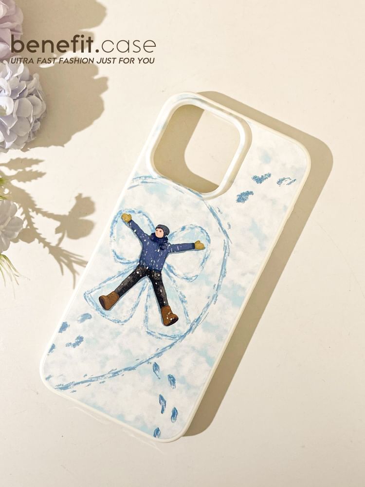 Matching Snow Couple Phone Case