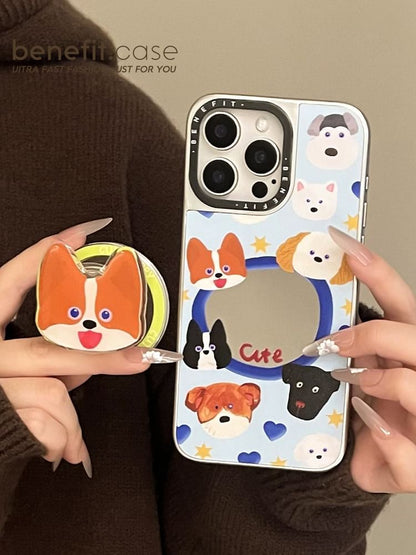 Phone Mirrored Case Dog