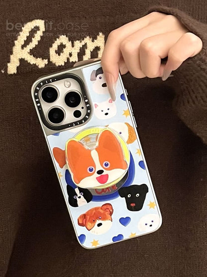 Phone Mirrored Case Dog