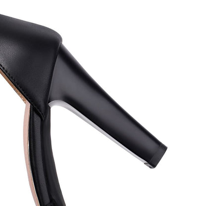 Heel Detail High Sandals Bow