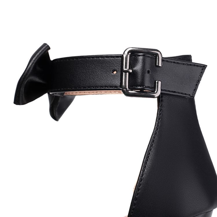 Heel Detail High Sandals Bow