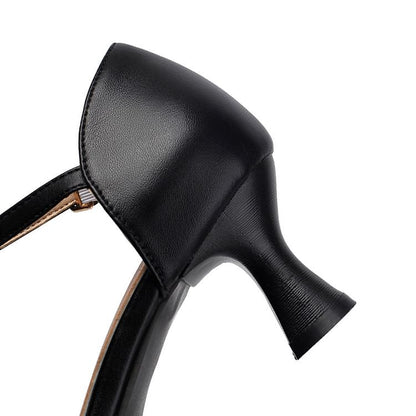 Panel Heel Low Sandals D'Orsay Lace