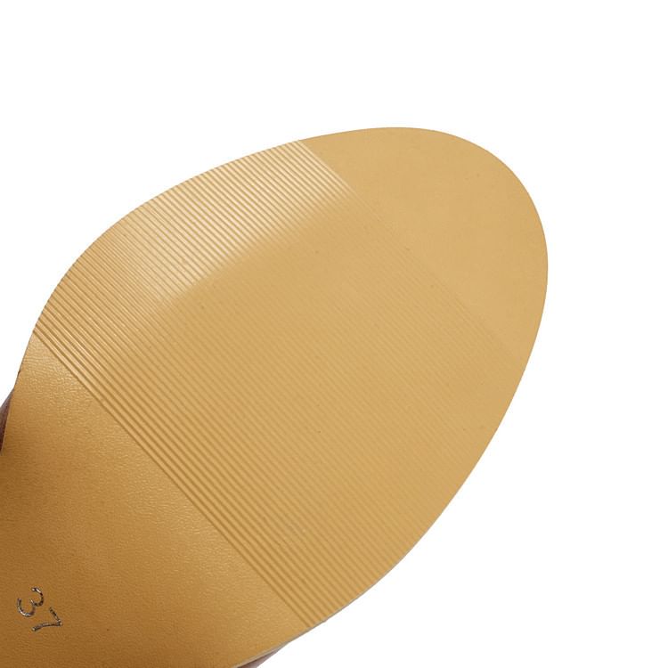 Chunky Jane Pumps Toe Mary Heel Round