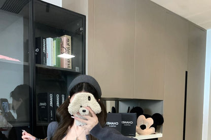 High Cardigan Top Ribbed Knit Camisole Studded + Set: Waist Crop Shorts