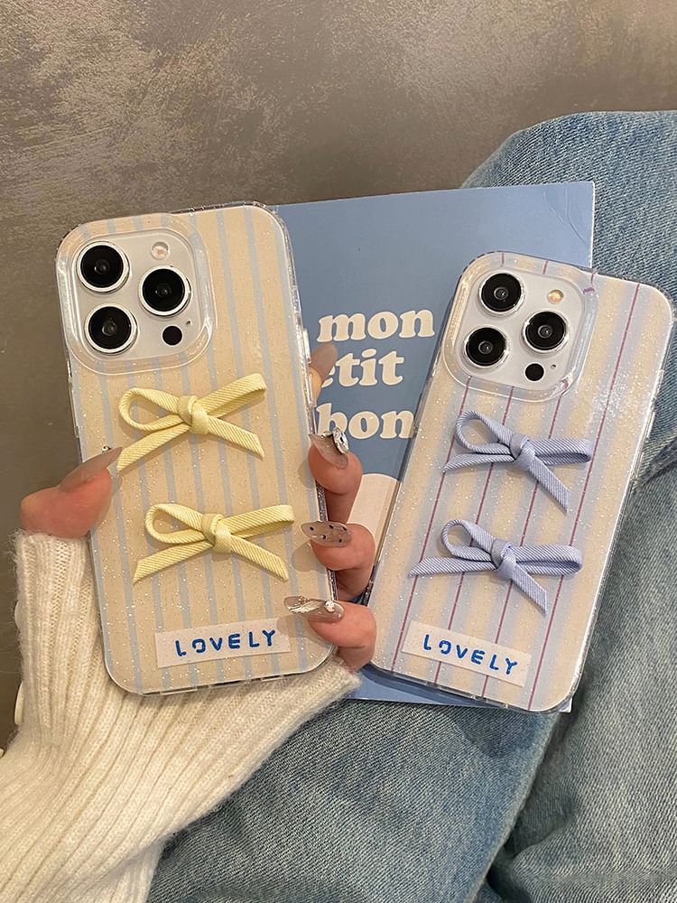 Phone Ribbon Case Striped