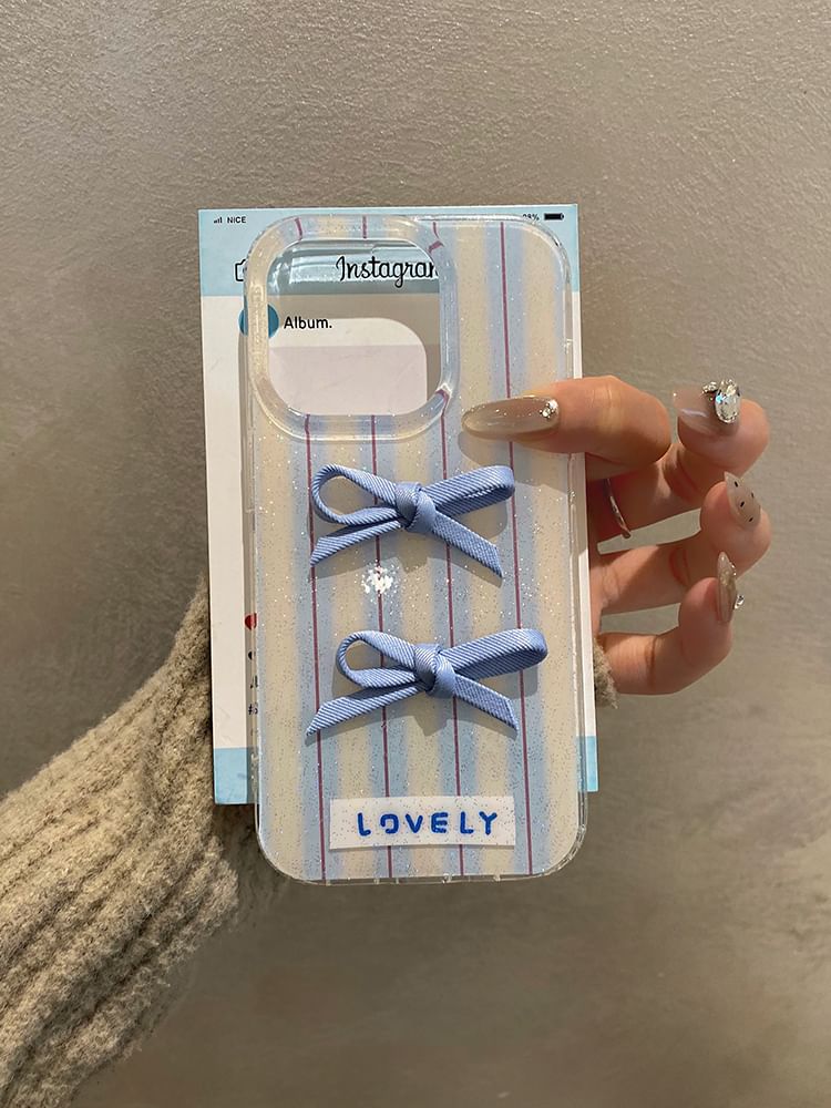 Phone Ribbon Case Striped