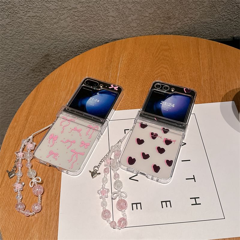 Heart / Bow Phone Case / Strap / Set