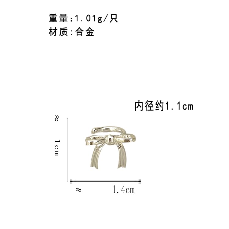 Earring Bowknot Stud