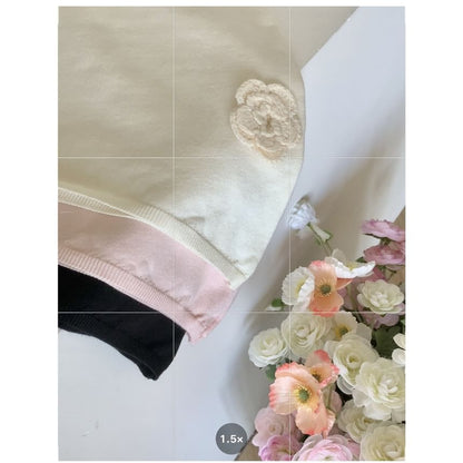 Top Crochet Plain Floral Halter