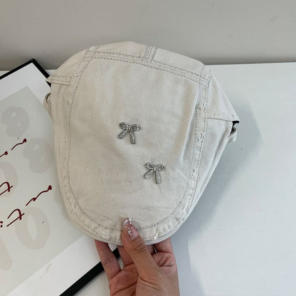 Flat Bow Plain Distressed Cap