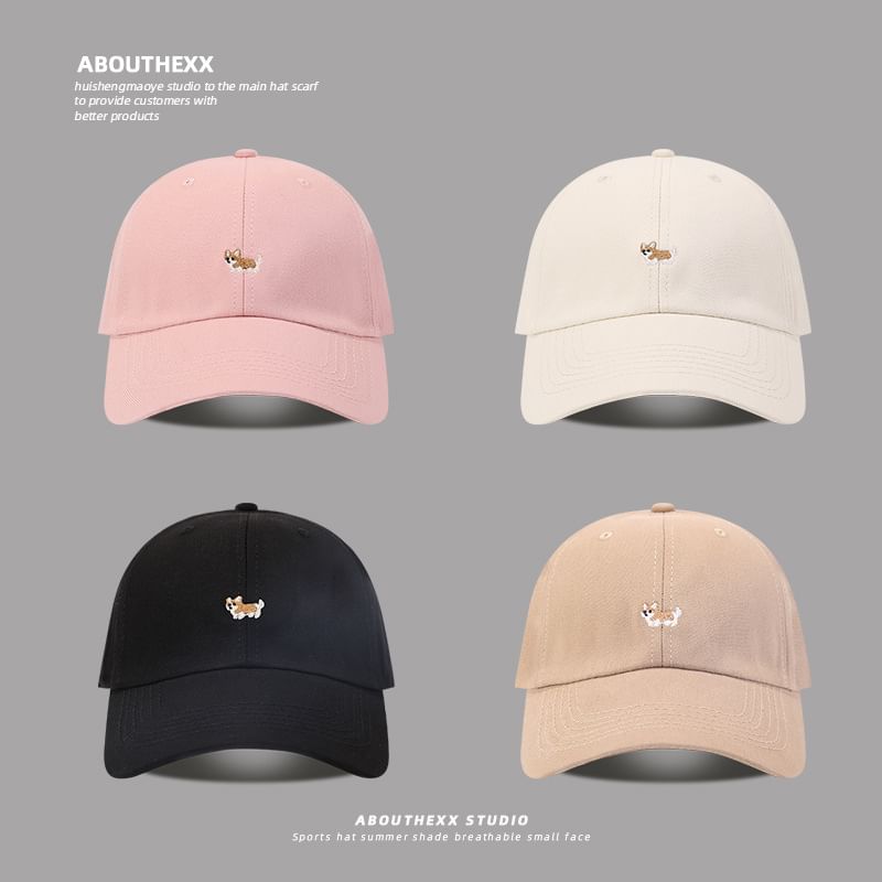 Baseball Corgi Cap Embroidered