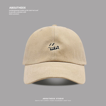 Cap Baseball Smiley Embroidered