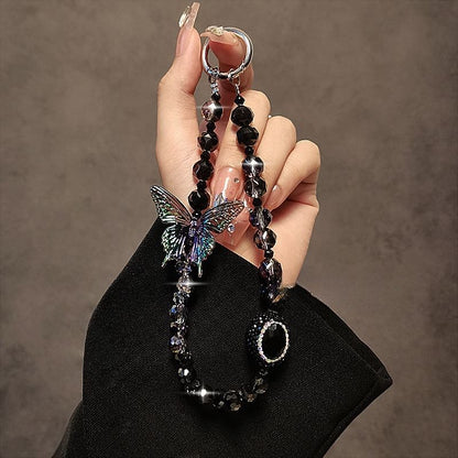 Phone Crystal Faux Strap Butterfly