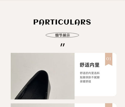 Toe Mary Flats Leather Bow Cap Jane Faux Accent