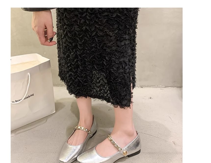 Square Flats Mary Jane Toe