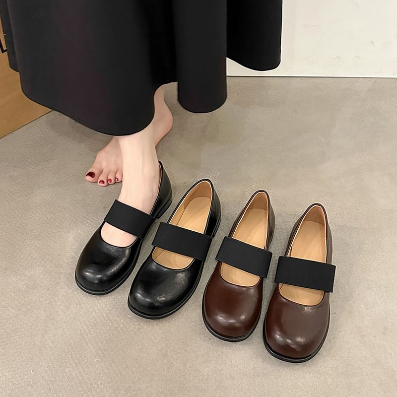 Faux Jane Leather Pumps Mary