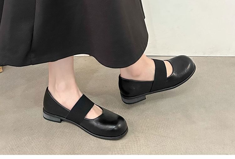 Faux Jane Leather Pumps Mary