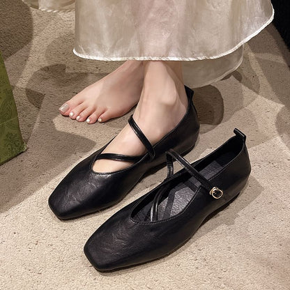 Hidden Toe Jane Square Wedge Mary Pumps