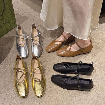 Hidden Toe Jane Square Wedge Mary Pumps