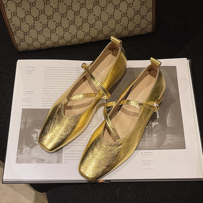 Hidden Toe Jane Square Wedge Mary Pumps