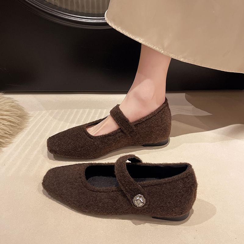 Toe Mary Jane Hidden Pumps Wedge Square