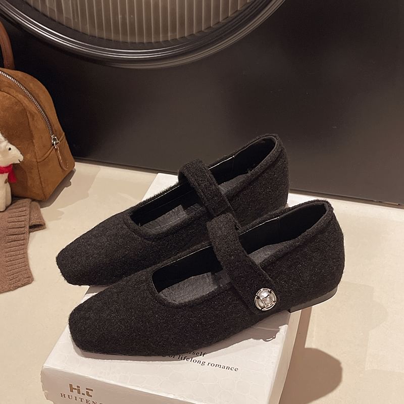 Toe Mary Jane Hidden Pumps Wedge Square