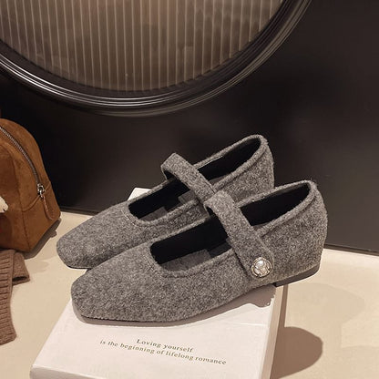 Toe Mary Jane Hidden Pumps Wedge Square