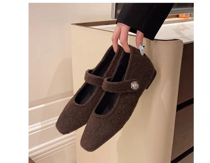 Toe Mary Jane Hidden Pumps Wedge Square