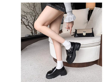 Shoes Platform Strap Mock