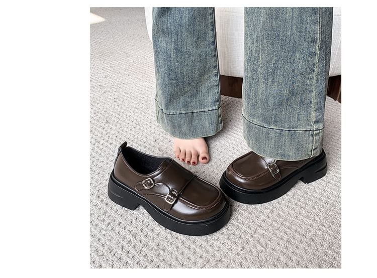 Shoes Platform Strap Mock