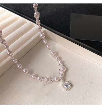 Rhinestone Necklace Beaded