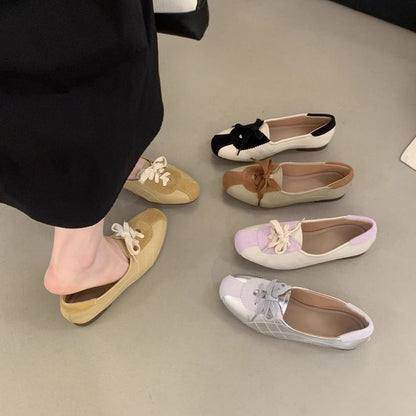 Tone Two Lace-Up Leather Sneakers Faux