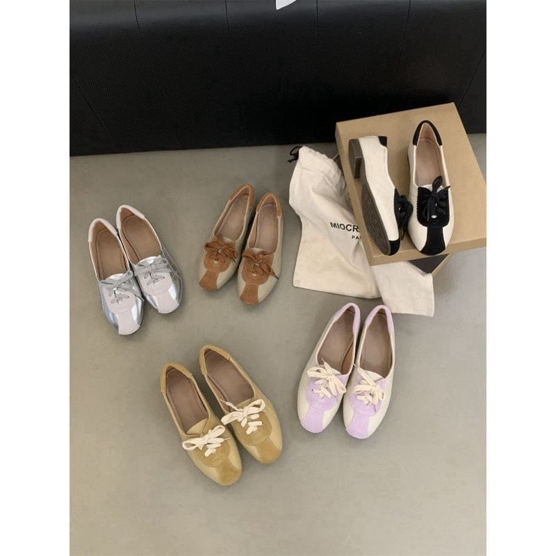 Tone Two Lace-Up Leather Sneakers Faux