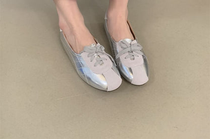 Tone Two Lace-Up Leather Sneakers Faux