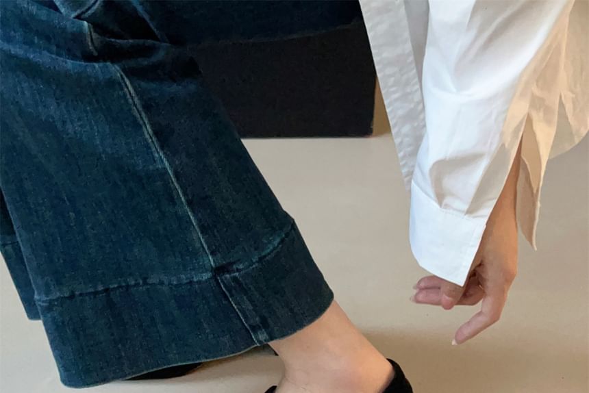 Suede Buckled Chunky Pumps Jane Heel Mary Faux