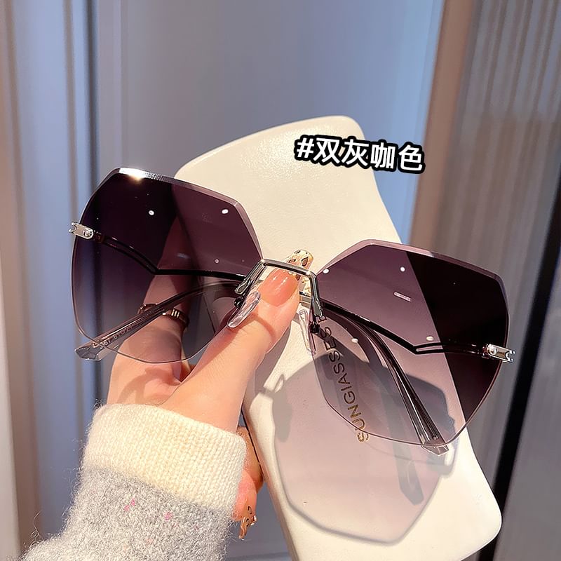 Sunglasses Geometric Frameless