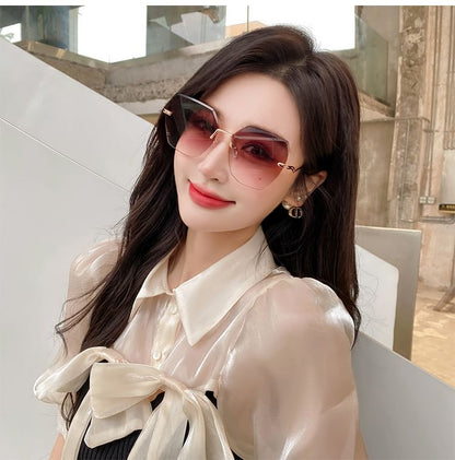 Sunglasses Geometric Frameless