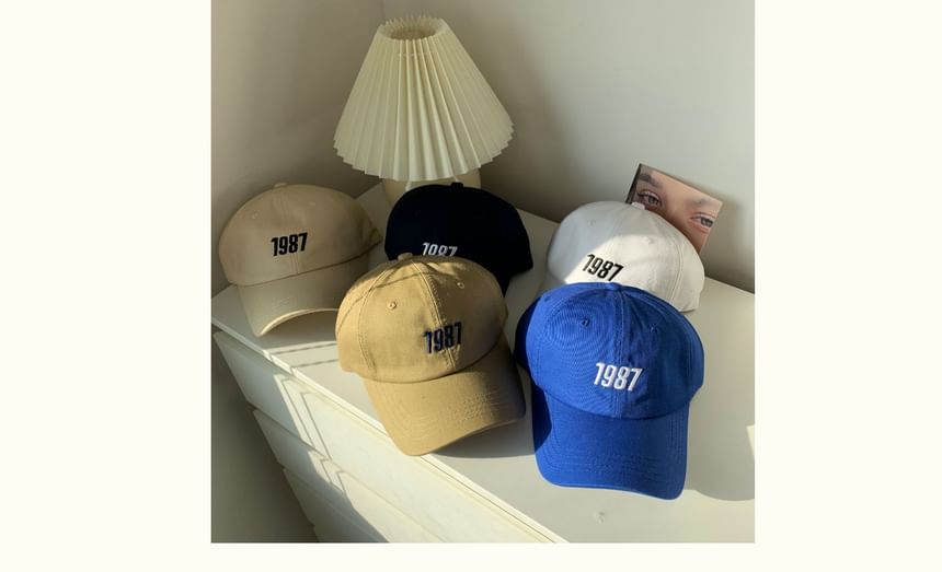Number Embroidered Baseball Cap