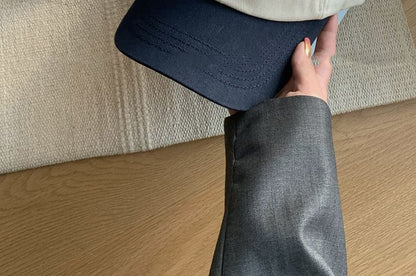 Tone Lettering Cap Two Embroidered Baseball