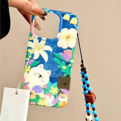 Case with Animal Strap Phone