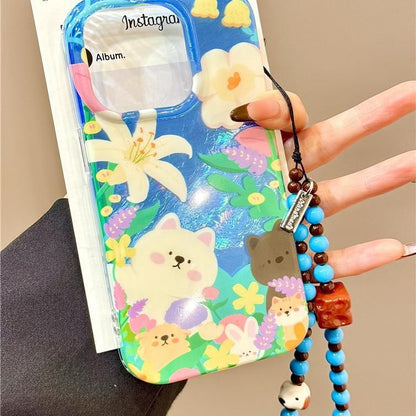 Case with Animal Strap Phone
