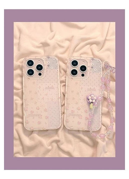 Strap Floral Phone / Set Case