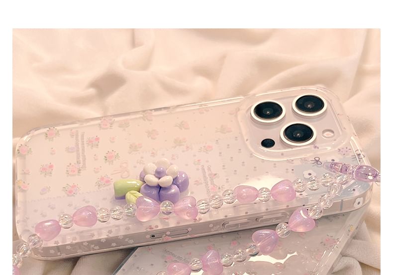 Strap Floral Phone / Set Case